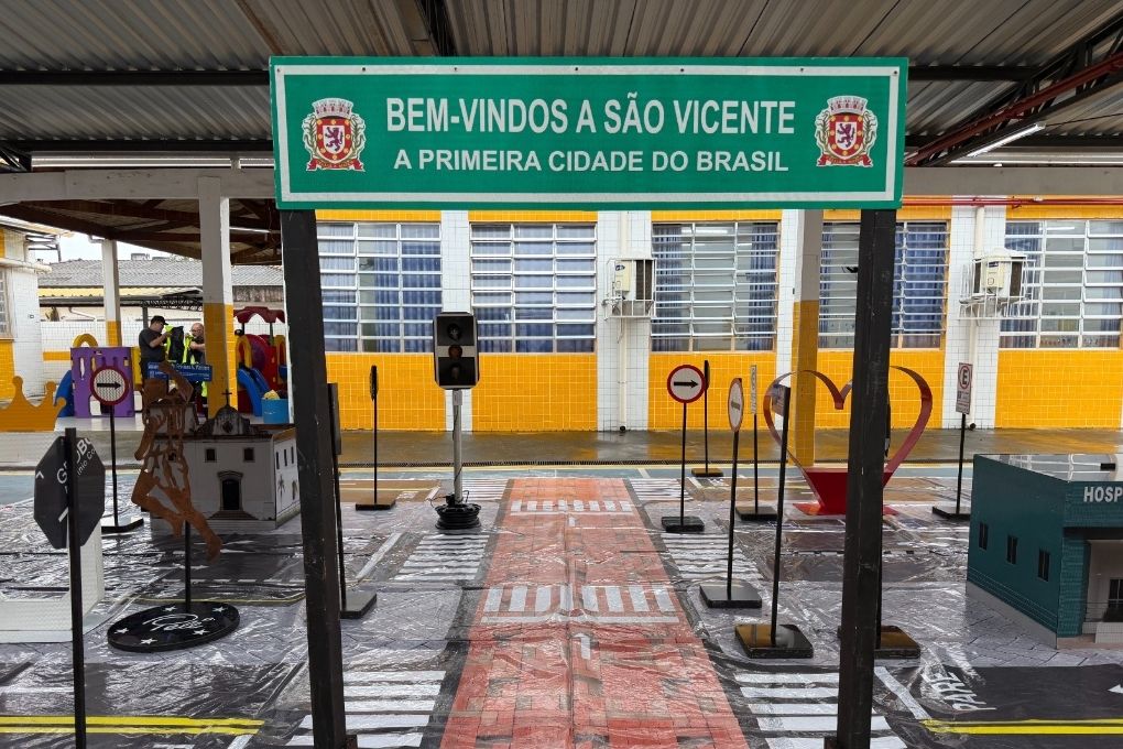 Projeto de educação no trânsito leva atividade lúdica para escolas de São Vicente