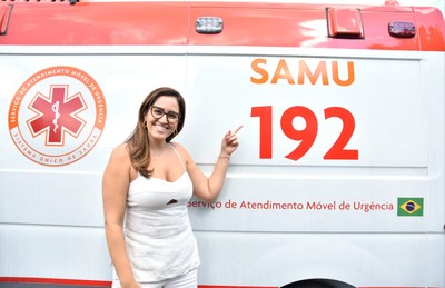 Samu de São Vicente tem frota renovada com três novas ambulâncias em cerimônia do Governo Federal