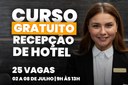 São Vicente abre vagas gratuitas para curso de Recepcionista de Hotel São Vicente abre vagas gratuitas para curso de Recepcionista de Hotel