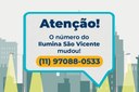 São Vicente atualiza contato para reparos na iluminação pública São Vicente atualiza contato para reparos na iluminação pública