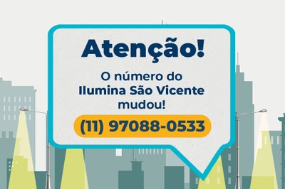 São Vicente atualiza contato para reparos na iluminação pública