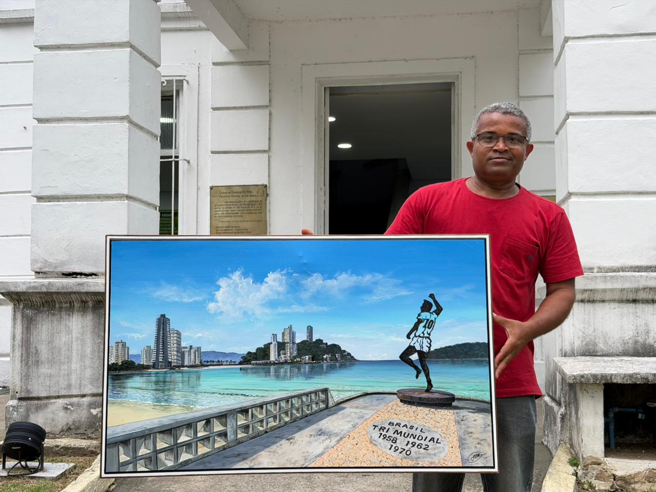 São Vicente em cores: Cidade inspira e eterniza a arte de Joeliton Barros