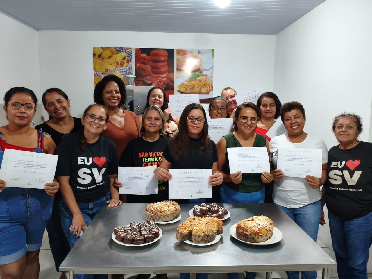 São Vicente forma primeira turma empreendedora da Oficina de Páscoa na Área Continental