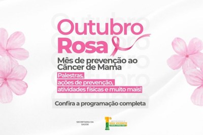 São Vicente lança programação do Outubro Rosa
