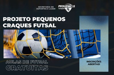 São Vicente lança Projeto Pequenos Craques Futsal com vagas abertas