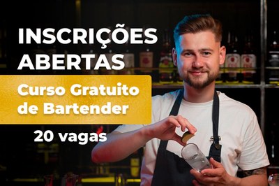São Vicente oferece 50 vagas em cursos gratuitos de Bartender e Garçom