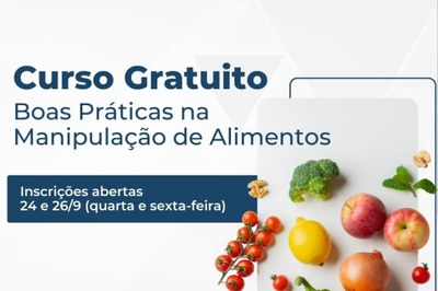 São Vicente oferece curso gratuito de Boas Práticas na Manipulação de Alimentos