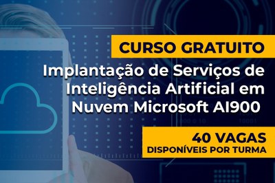 São Vicente oferece curso gratuito de Inteligência Artificial em Nuvem