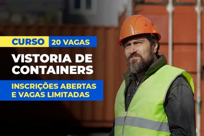 São Vicente oferece curso gratuito de vistoria de contêiner