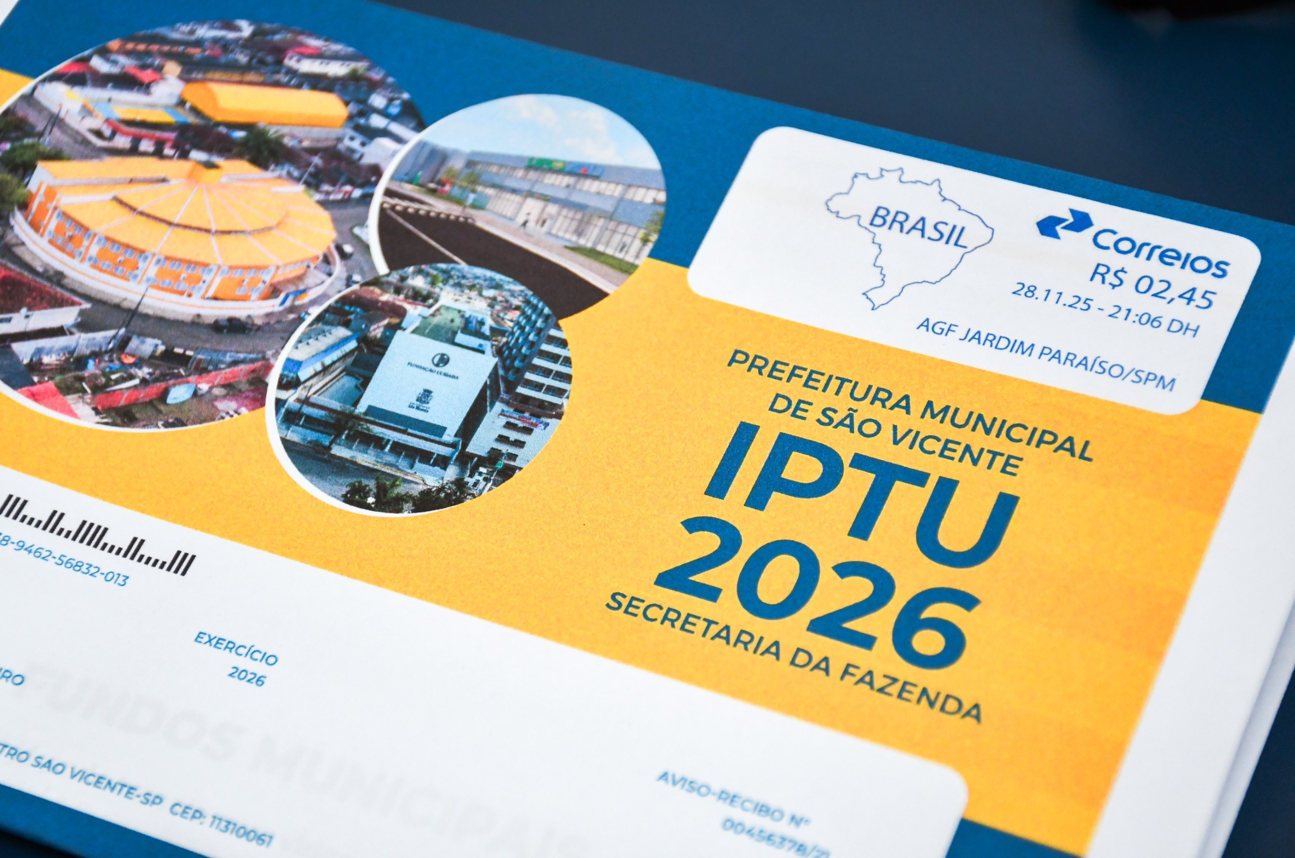 São Vicente prorroga cota única e primeira parcela do IPTU até final de janeiro