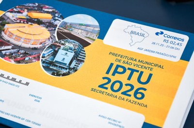 São Vicente prorroga cota única e primeira parcela do IPTU até final de janeiro