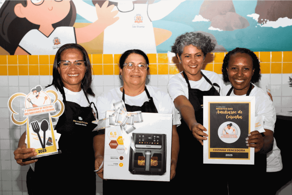 São Vicente realiza 1º Concurso de Receitas das Auxiliares de Cozinha Escolares