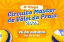 São Vicente recebe 8ª etapa do Circuito Master de Vôlei de Praia São Vicente recebe 8ª etapa do Circuito Master de Vôlei de Praia