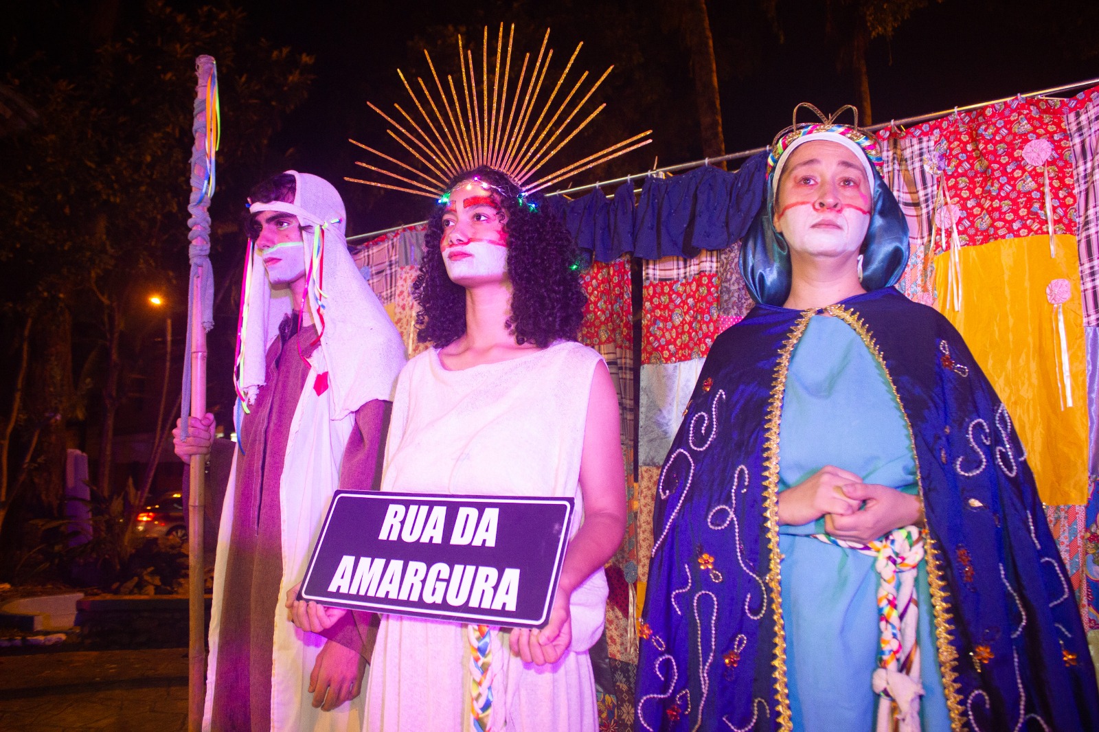 São Vicente recebe espetáculo “Rua da Amargura” sobre a trajetória de Jesus Cristo