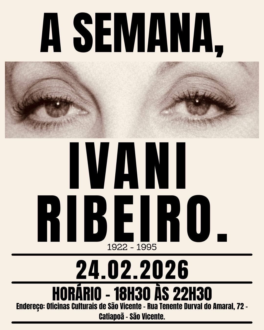 São Vicente recebe Semana Ivani Ribeiro em celebração aos 20 anos de “O Profeta”