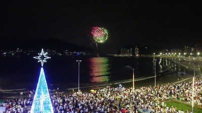 São Vicente terá queima de fogos silenciosa no Píer dos Apaixonados na virada de 2026