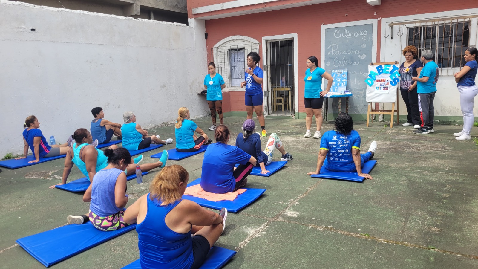 UBS Catiapoã celebra Dia Mundial contra a Diabete com atividade física e roda de conversa