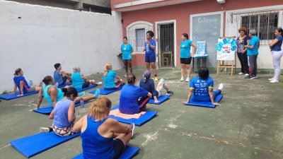 UBS Catiapoã celebra Dia Mundial contra a Diabete com atividade física e roda de conversa