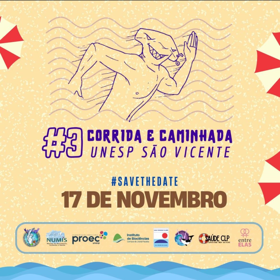 Unesp abre inscrições para 3ª Corrida e Caminhada em São Vicente
