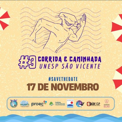 Unesp abre inscrições para 3ª Corrida e Caminhada em São Vicente