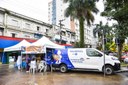 Vacimóvel inicia terceira semana de atuação com vacinação contra a gripe e atualização de caderneta em São Vicente