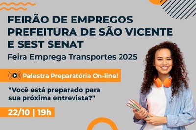 Workshop prepara candidatos a vagas com foco em feirão que acontecerá em São Vicente