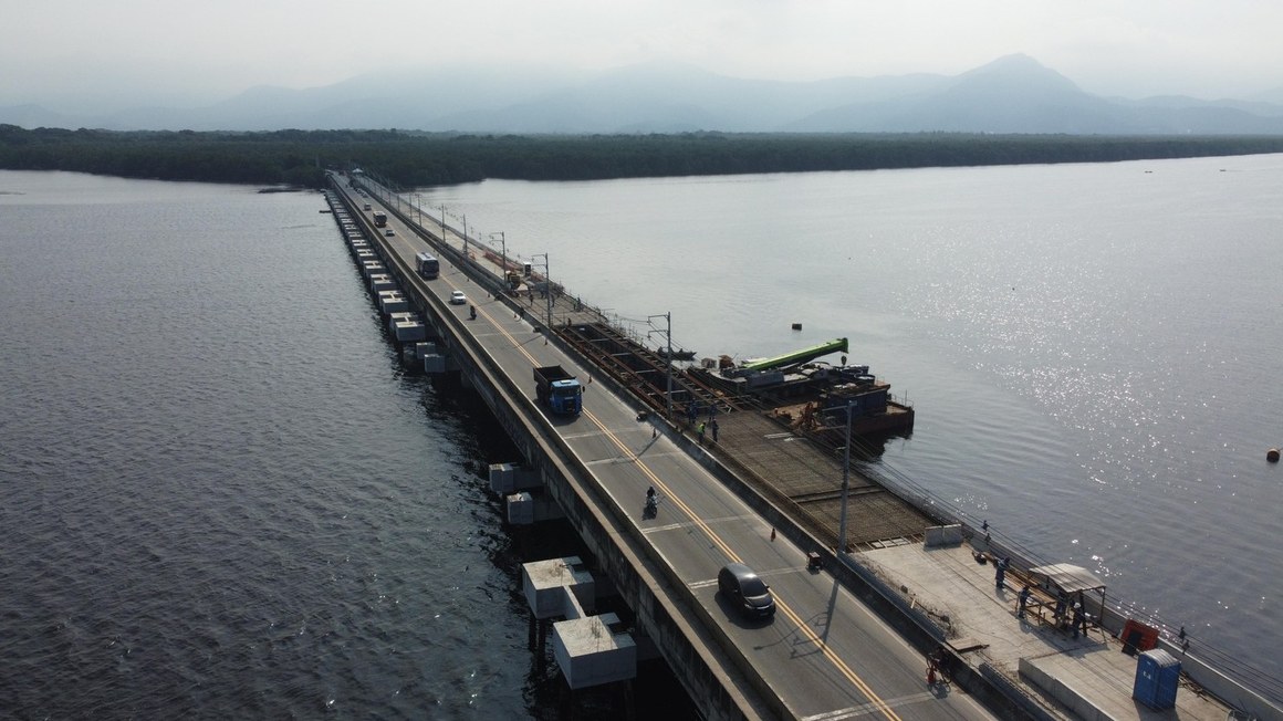 Obra do VLT na Ponte dos Barreiros entra na reta final